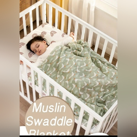 **LAST ONE!!!** 100% Natural Cotton Muslin Swaddle Blankets Infant/Baby/Newborn - Picture 2 of 11